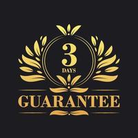 3 Days Guarantee Logo vector,  3 Days Guarantee sign symbol vector