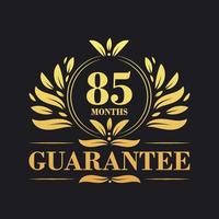 85 Months Guarantee Logo vector,  85 Months Guarantee sign symbol vector