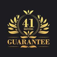 41 Months Guarantee Logo vector,  41 Months Guarantee sign symbol vector