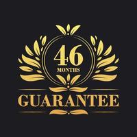 46 Months Guarantee Logo vector,  46 Months Guarantee sign symbol vector