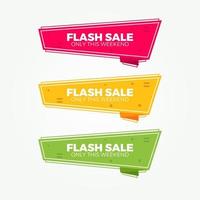 Flash Sale Label Collections vector