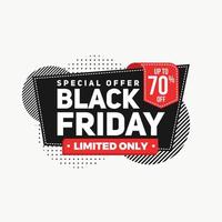 Black Friday Sale Labels Template vector