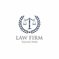 Law office logo. The judge, Law firm logo template, lawyer set of vintage labels. vector