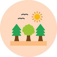 icono de vector de bosque