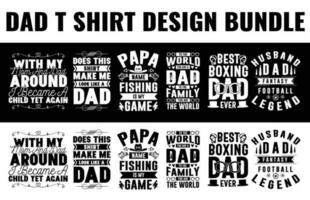 Dad, papa, Father's day t shirt design bundle free dwonload vector