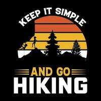 Hiking t shirt designs free download vector
