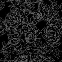 Black White Roses Stock Illustrations Black White Roses Stock Illustrations vector