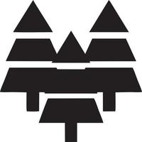 Tree icon symbol image vector, illustration of the tree botany in black image vector