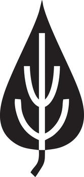 Tree icon symbol image vector, illustration of the tree botany in black image vector