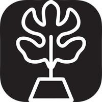 Tree icon symbol image vector, illustration of the tree botany in black image vector