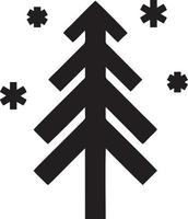 Tree icon symbol image vector, illustration of the tree botany in black image vector