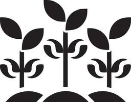 Tree icon symbol image vector, illustration of the tree botany in black image vector