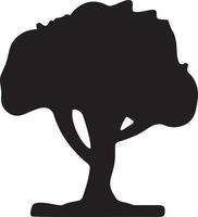 Tree icon symbol image vector, illustration of the tree botany in black image vector