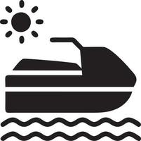 Boat icon symbol design vector image. Illustration of the ship boat transportation design image. EPS 10.