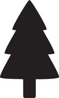 Tree icon symbol image vector, illustration of the tree botany in black image vector