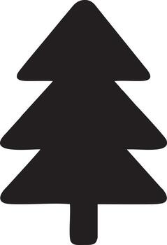 árbol icono símbolo imagen vector, ilustración de el árbol botánica en negro imagen vector