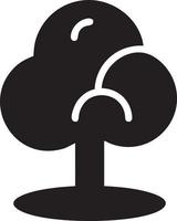 Tree icon symbol image vector, illustration of the tree botany in black image vector