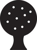 árbol icono símbolo imagen vector, ilustración de el árbol botánica en negro imagen vector