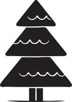 Tree icon symbol image vector, illustration of the tree botany in black image vector