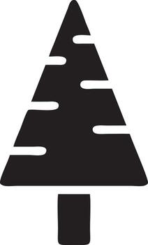 árbol icono símbolo imagen vector, ilustración de el árbol botánica en negro imagen vector