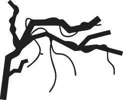 Tree icon symbol image vector, illustration of the tree botany in black image vector