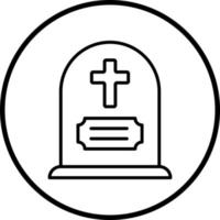 Gravestone Vector Icon Style