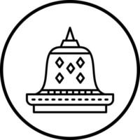 Borobudur Vector Icon Style
