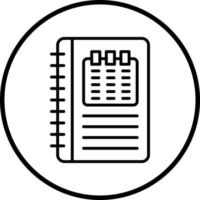 Appointment Book Vector Icon Style