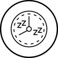 Natural Sleep Schedule Vector Icon Style