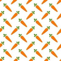 Seamless pattern with carrot, easter theme background. vector