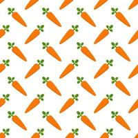 Seamless pattern with carrot, easter theme background. vector