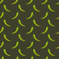 Peppers seamless pattern on background. vector