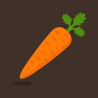 vector ilustración Zanahoria icono en antecedentes.