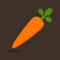 Vector illustration carrot icon on background.