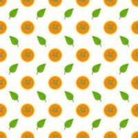 Cute papaya seamless vector pattern.