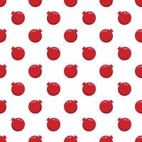 Seamless pattern pomegranate on a white background. vector