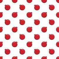 Seamless pattern pomegranate on a white background. vector