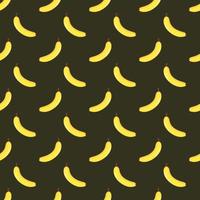 Vector seamless banana flat pattern.