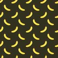 Vector seamless banana flat pattern.