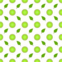 Kiwi seamless pattern ripe kiwi and leaves on white background. vector