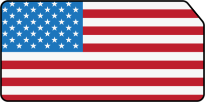 umrisszeichnung der kansas state map auf usa-flagge. png