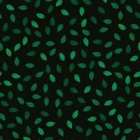 Green leaves vector seamless pattern.