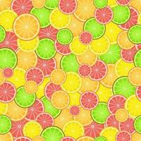 Seamless pattern mix of exotic fruits vector