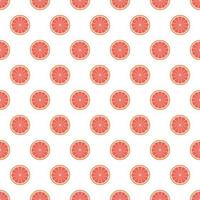 Grapefruit seamless pattern flat vector summer citrus.