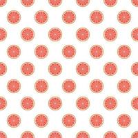 Grapefruit seamless pattern flat vector summer citrus.