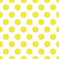 Lemon vector citrus seamless pattern.