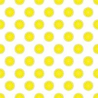 Lemon vector citrus seamless pattern.