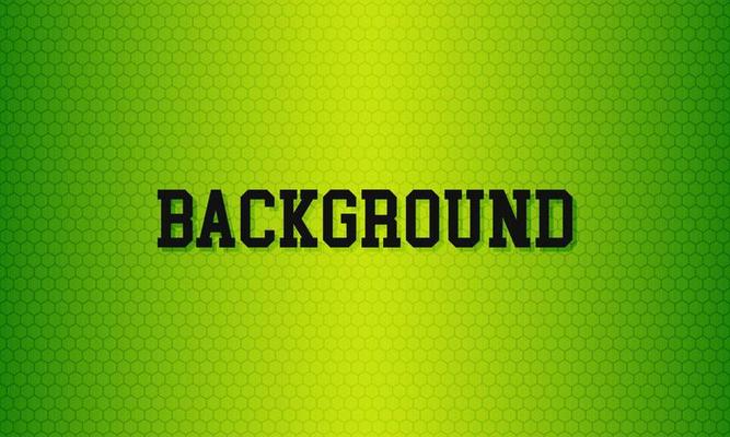Abstract technology green background  hexagons.