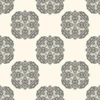 Damask vector seamless pattern element.