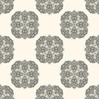 Damask vector seamless pattern element.